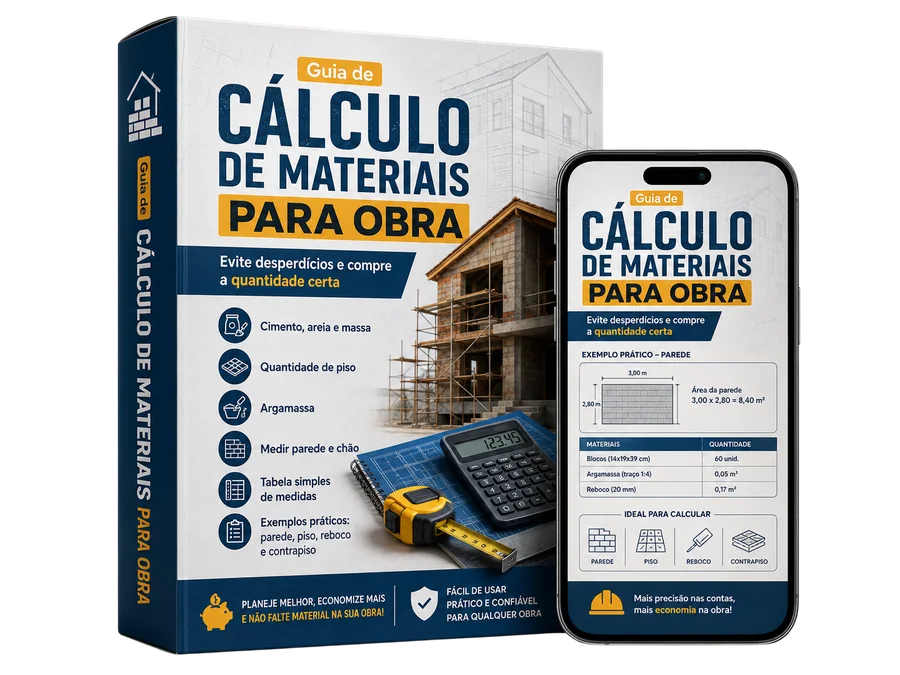 Guia de cálculo de materiais para obra